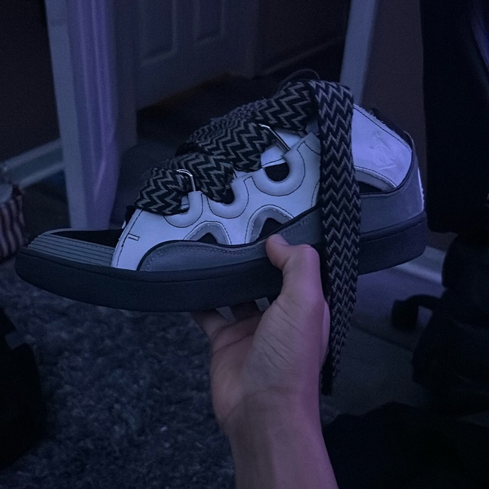 Lanvin curb sneakers